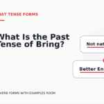 What Is the Past Tense of Bring?