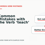 Common Mistakes with the Verb ‘teach’